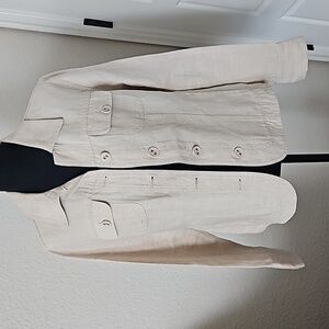 *LAST CHANCE!* Charter Club Button-Down Linen Jacket
